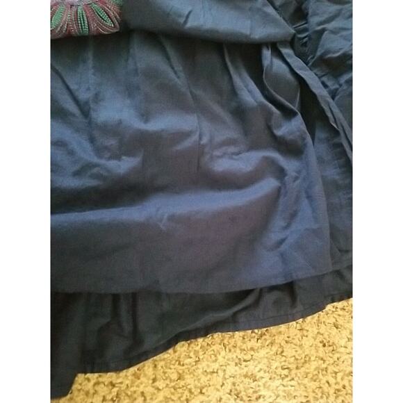 NWT Lane Bryant Blue Strapless Summer Dress Size 18/20 Embroidered Stretchy Top - Picture 9 of 9